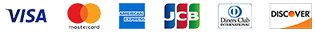 VISA,Master,AMEX,JCB,Diners,Discover